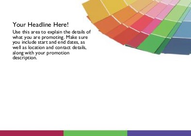 Colour Swatches Full Colour Standard Sized Postcards