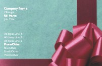 Big Red Bow Full Colour Business Cards