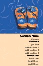 Flip Flop Sandals Recycled Business Cards