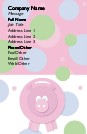 Polka Dot Piggy Bank Full Colour Business Cards