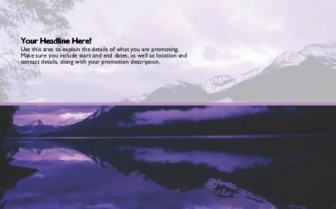 Serene Scenery Full Colour Oversized Postcards