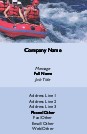 River Rafting Recycled Business Cards