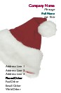 Santa Hat Full Colour Business Cards