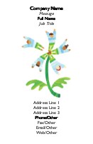 Tree of Children Recycled Business Cards