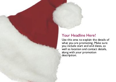 Santa Hat Full Colour Standard Sized Postcards