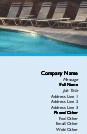 Pool Loungers Recycled Business Cards