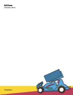 Blue Sprint Car Compact Note Pads