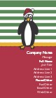 Christmas Penguin Full Colour Business Cards