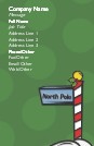 North Pole Full Colour Business Cards