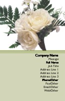 Rose Boutonniere Full Colour Magnetic Business Cards