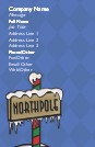 Snow Covered North Pole Full Colour Business Cards