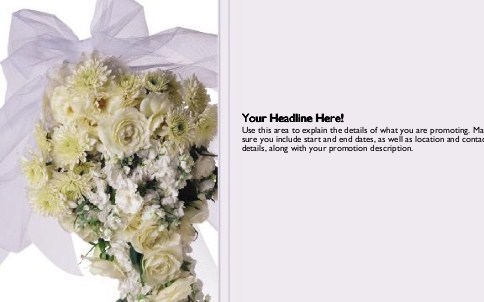 Rose Bouquet Full Colour Oversized Postcards