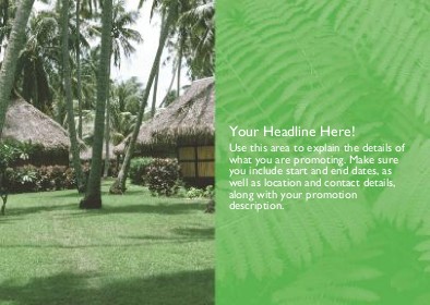Fiji Huts Full Colour Standard Sized Postcards