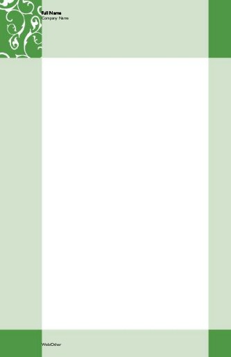 Scrolling Flowers-Light Green