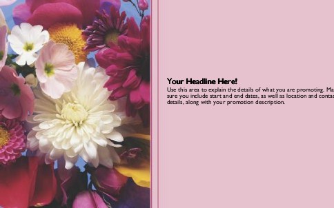 Bright Bouquet Full Colour Oversized Postcards