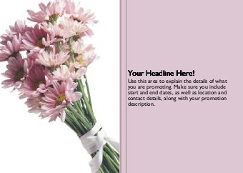 Simple Bouquet Full Colour Standard Sized Postcards