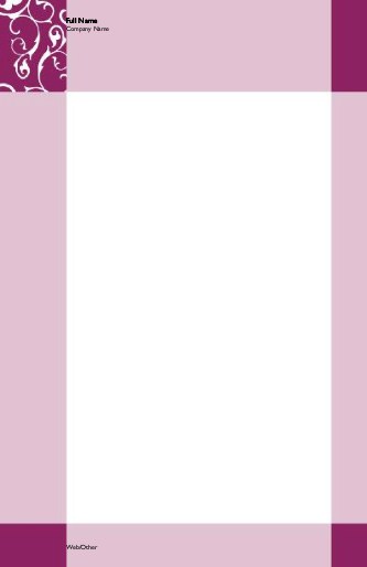 Scrolling Flowers-Violet