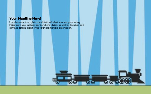 Riding the Rails Full Colour Oversized Postcards