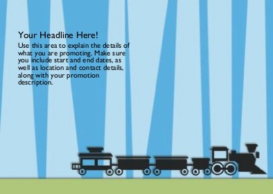 Riding the Rails Full Colour Standard Sized Postcards
