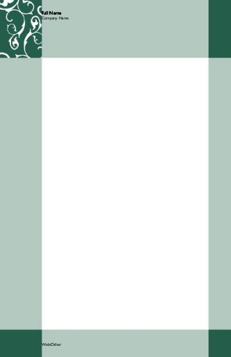 Scrolling Flowers-Dark Green