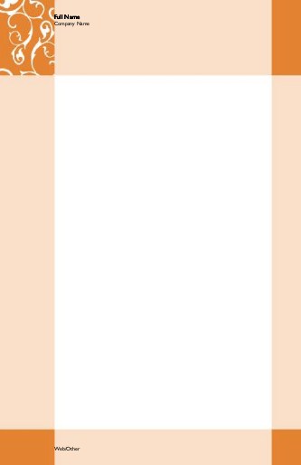 Scrolling Flowers-Tangerine