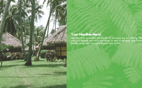 Fiji Huts Full Colour Oversized Postcards
