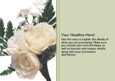 Rose Boutonniere Full Colour Standard Sized Postcards