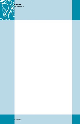 Scrolling Flowers-Blue