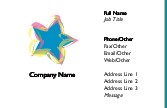 Rainbow Star Full Colour Magnetic Business Cards