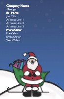 Santa and His Sleigh Full Colour Business Cards