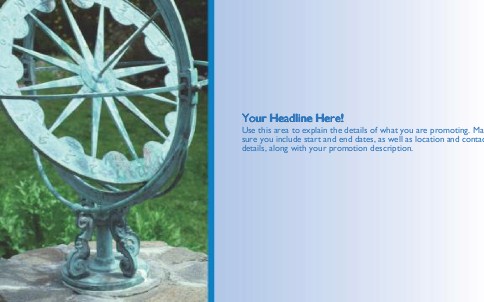Sundial Full Colour Oversized Postcards