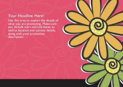 Daisy Delight Full Colour Standard Sized Postcards