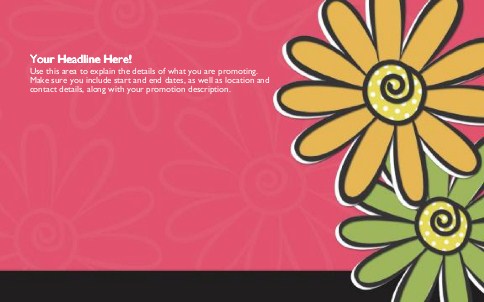 Daisy Delight Full Colour Oversized Postcards