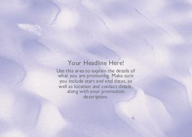Snow Covered Ground Full Colour Standard Sized Postcards