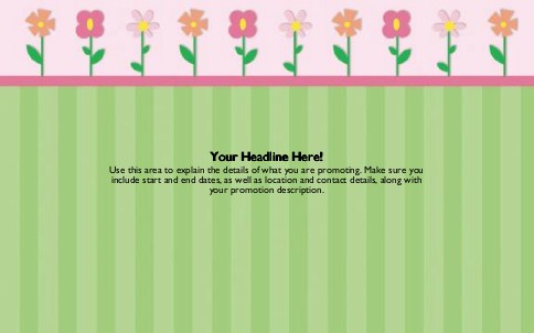 Little Blossoms Full Colour Oversized Postcards