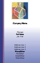 House of Many Colours Recycled Business Cards