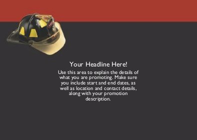 Fearless Firefighter Full Colour Standard Sized Postcards