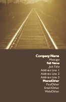 Railway Track Full Colour Business Cards