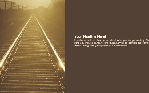 Railway Track Full Colour Oversized Postcards