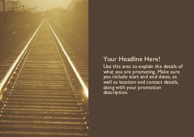 Railway Track Full Colour Standard Sized Postcards