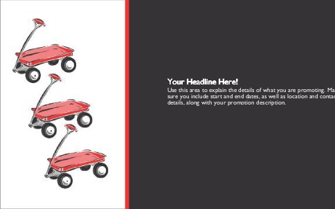 Playful Ride Full Colour Oversized Postcards
