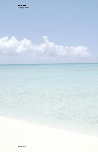 Empty Beach Large Note Pads