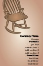 Antique Rocker Recycled Business Cards