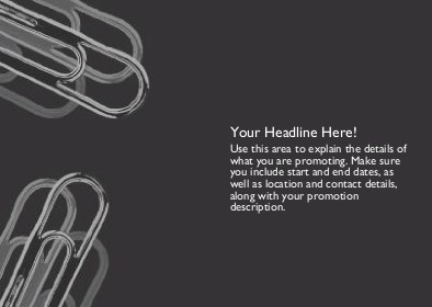 Double Clip Full Colour Standard Sized Postcards
