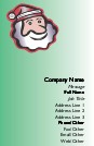 Santa's Face Full Colour Business Cards