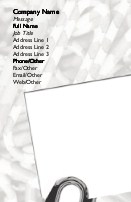 Paperclip and Note Full Colour Business Cards
