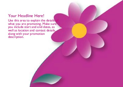 Perfect Petals Full Colour Standard Sized Postcards