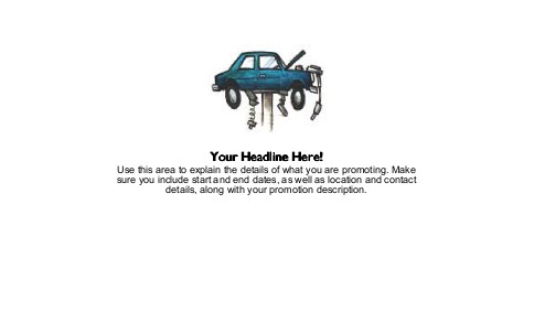 Car on a Rack Full Colour Oversized Postcards