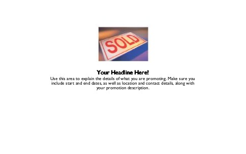 Sold Sign Full Colour Oversized Postcards