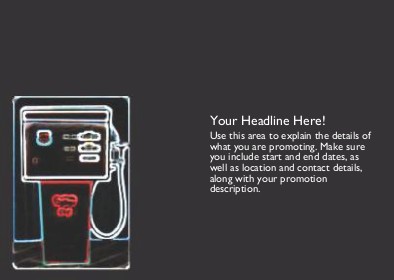 Petrol Station Full Colour Standard Sized Postcards